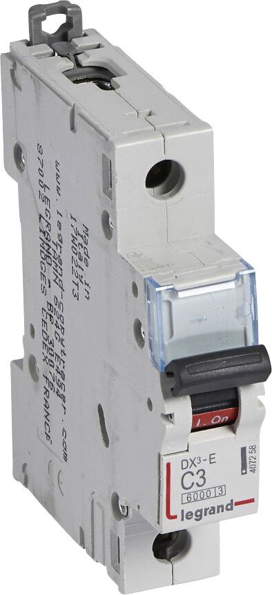 

Выключатель автоматический Legrand DX3-E C3 1П 60006kA 407258