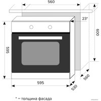 Электрический духовой шкаф LEX EDP 092 IX