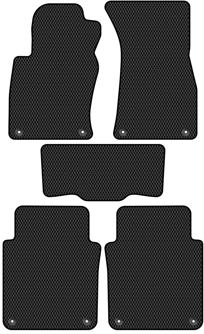 

Комплект ковриков для авто Alicosta Audi A8 Long (седан / D3) 2002 - 2009 (черный, ромб)