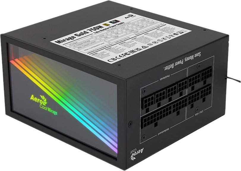

Блок питания AeroCool Mirage Gold 750W Fully Modular