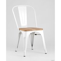 Стул Stool Group Tolix wood (белый глянцевый)