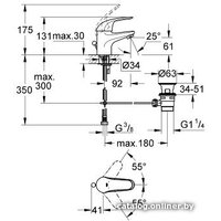 Смеситель Grohe Euroeco [23262000]