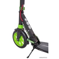 Двухколесный подростковый самокат Tech Team City Scooter Disk Brake 2023 (черный/зеленый)