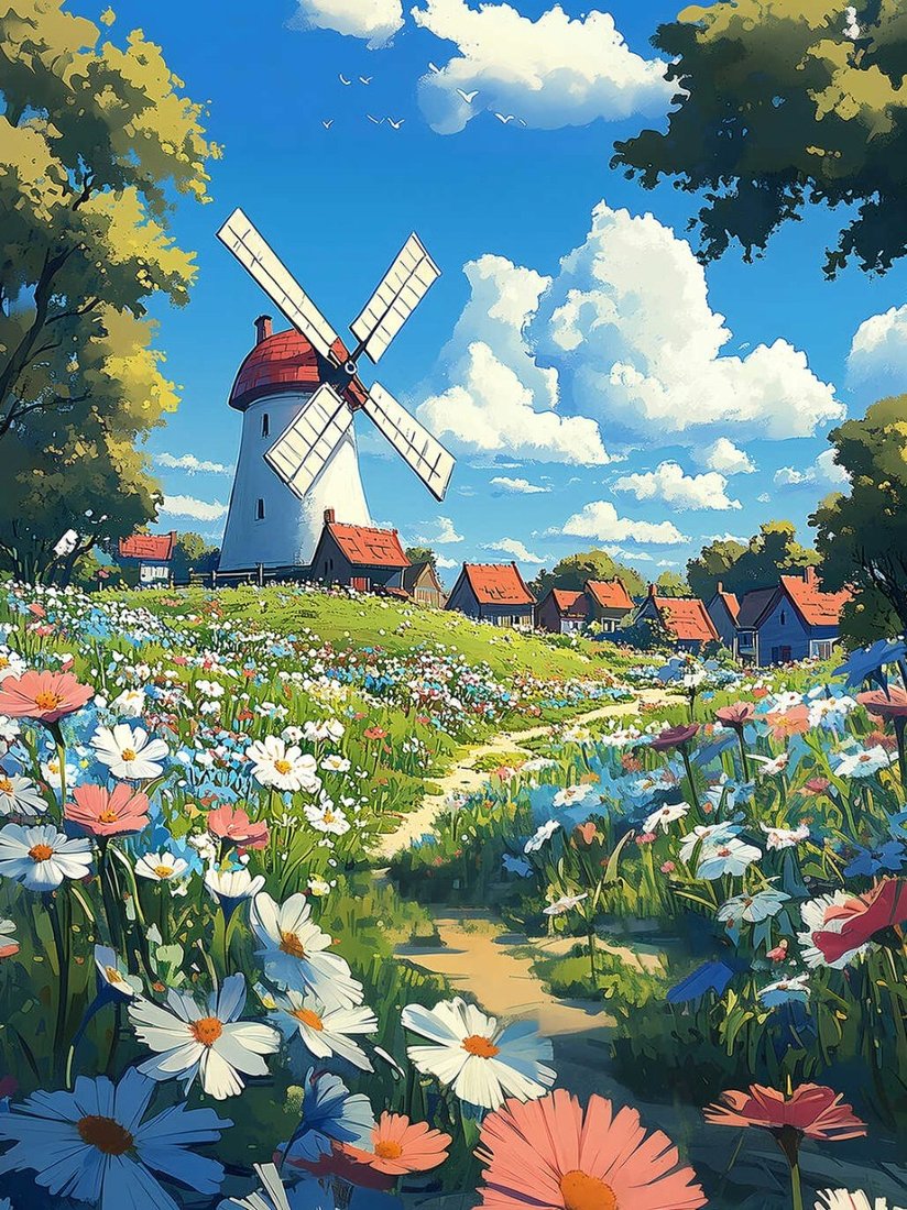 

Алмазная мозаика Феникс+ Мельница 70813