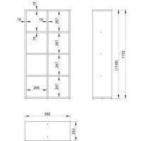 Стеллаж Mio Tesoro Мини 2.07.07.010.4 (серый)