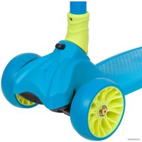 Трехколесный самокат Novatrack Rainbow Pro Button 120PROB.RAINBOW.BL20 (голубой)