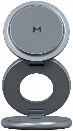 

Беспроводное зарядное Magssory Signature Disc Pro для Apple 3 в 1 WCH073 (темно-серый)