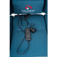 Игровое (геймерское) кресло Calviano Avanti Ultimato (синий, с подножкой)