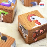 Кубики Mega Toys Домашние животные 15403