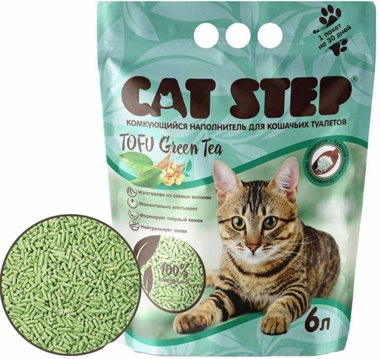 

Наполнитель для туалета Cat Step Tofu Green Tea 6 л