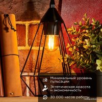Светодиодная лампочка Rexant Шарик GL45 9.5Вт E27 950Лм 2400K теплый свет 604-138