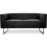 Диван CHAIRMAN Вента двухместный (экокожа черный)