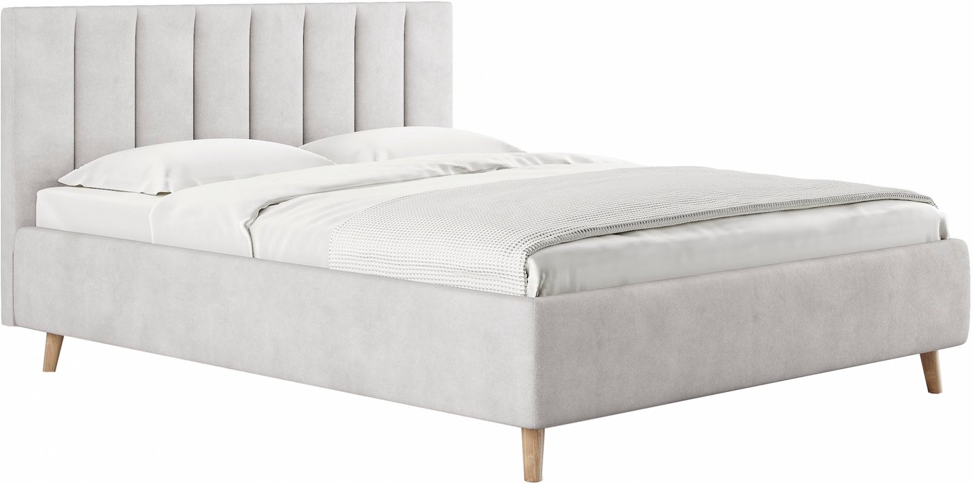 

Кровать Сонум Alma 160x200 (замша пепельный)