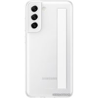 Чехол для телефона Samsung Slim Strap Cover S21 FE (белый)