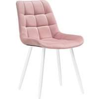 Стул Notta Челси (велюр розовый/белый)
