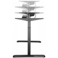 Стол для работы стоя ErgoSmart Electric Desk 1360x800x36 мм (бетон Чикаго светло-серый/черный)