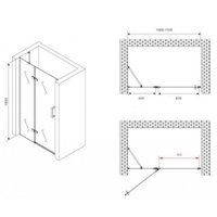 Душевая дверь Abber Zart AG08110
