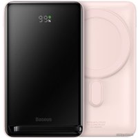 Внешний аккумулятор Baseus Magnetic Bracket Wireless Power Bank 20W 10000mAh (розовый)