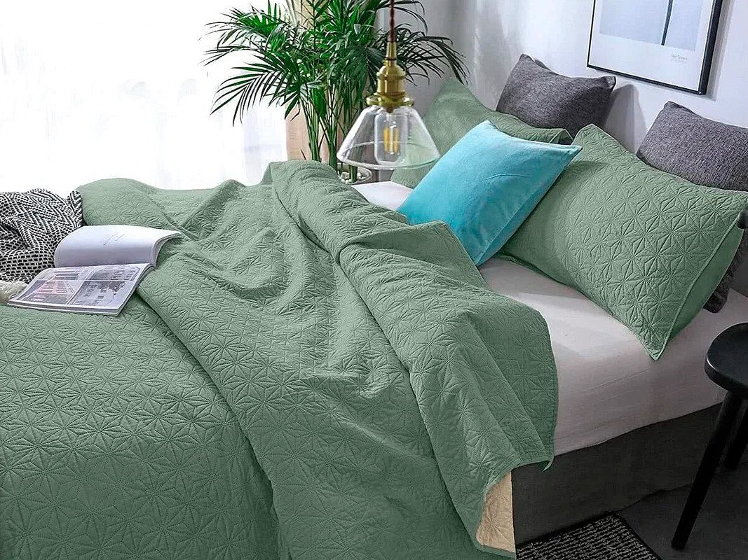 

Покрывало Bellissimo Pallada 210х230 25290521-84P (шалфей)