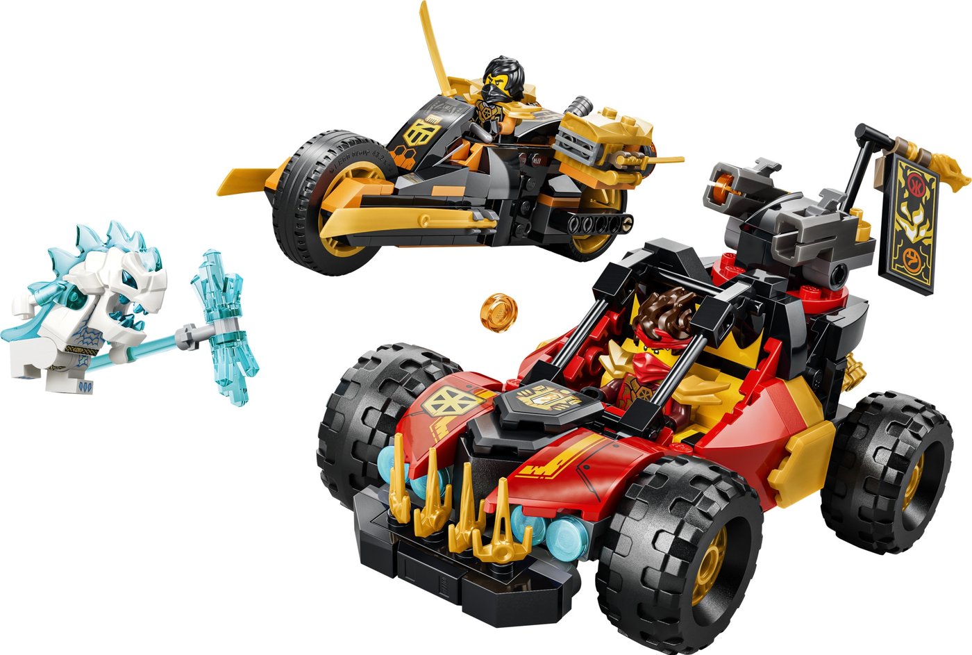 Конструктор LEGO Ninjago 71864 Многофункциональные машины Кая и Коула