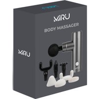 Перкуссионный массажер Miru BM-18 (8 насадок, серый) в Бресте
