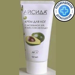 Айсида Восстанавливающий крем для ног С мочевиной 30% и маслом авокадо 50 г