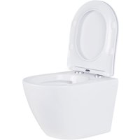 Унитаз подвесной Roxen Antares Tornado в комплекте с инсталляцией StounFix Dual Fresh 6 в 1 968430 (кнопка: сатин)