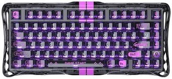 Клавиатура Gravastar Mercury V75 Lite Transparent Black (GravaStar Magnetic Blackcore)