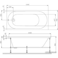 Ванна AM.PM X-Joy 150x70 W94A-150-070W-A1
