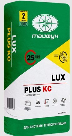 Клеевой состав для теплоизоляции Тайфун Lux Plus КС-1 (25 кг)