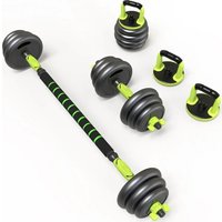 Набор гантелей AMETIST со штангой и гирями 7 в 1 30 кг 2040455903745