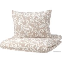 Пододеяльник Ikea Ворбрэкка с наволочкой 804.126.10 (бежевый)
