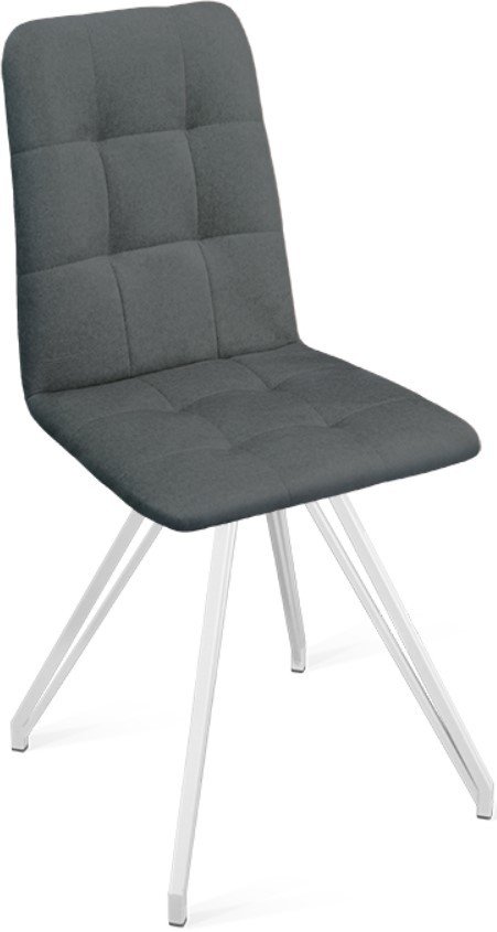 

Стул Трия Аспен К4 (белый матовый/микровелюр Jercy Graphite)