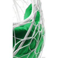 Подвесное кресло M-Group Для двоих 11450104 (белый ротанг/зеленая подушка)