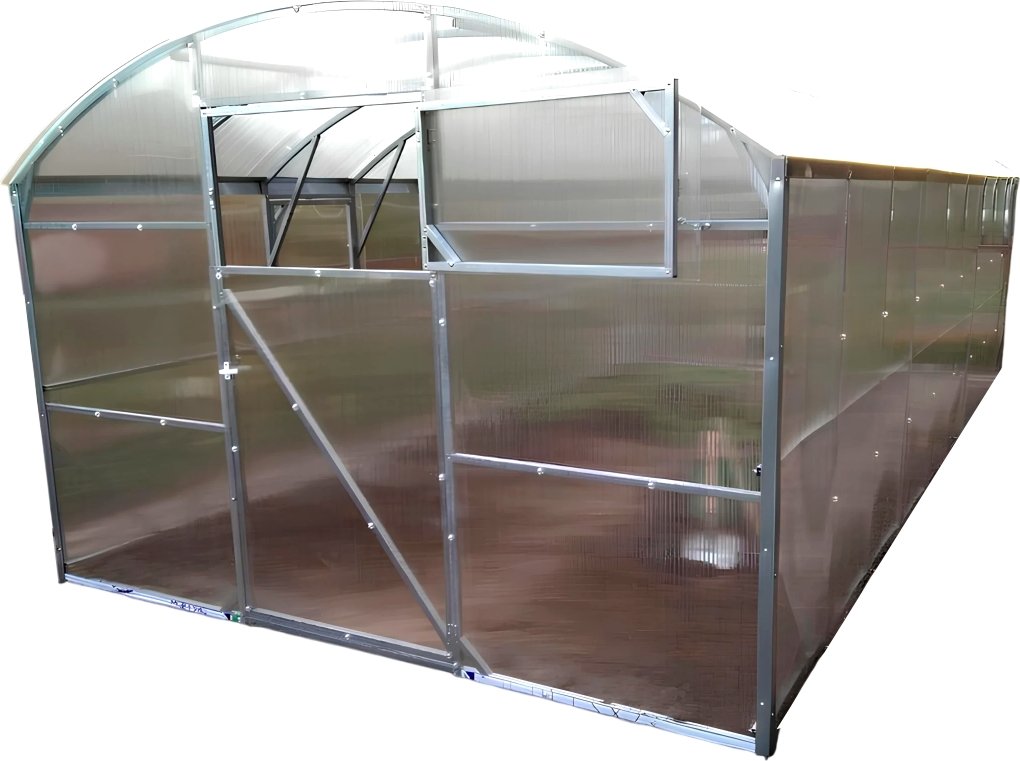 

Теплица Импласт Новая прямостенная 3х4м 15574 (с сотовым поликарбонатом)