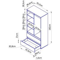 Шкаф распашной Диприз Марм Д.70033.1 (белый)