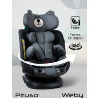 Детское автокресло Pituso Weby 966i-Grey