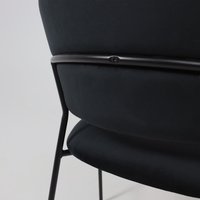 Стул с подлокотниками Алвест AV 433 (черный бархат H-75/черный)