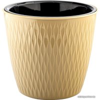 Кашпо Эльфпласт Kerama 496 4.6 л (темно-бежевый)