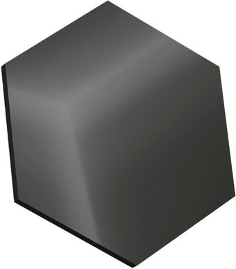 Самоклеящийся зеркальный декор MirrorWall Гексагон (графит)