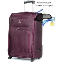 Чемодан 4 ROADS 6161-M 64 см (вишневый)