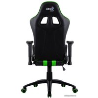 Игровое (геймерское) кресло AeroCool AC120 AIR (черный/зеленый)