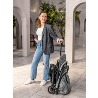 Коляска прогулочная «книга» Amarobaby Voyager (серый)