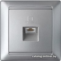 Розетка компьютерная Bylectrica Стиль РК18-006 (серебристый)