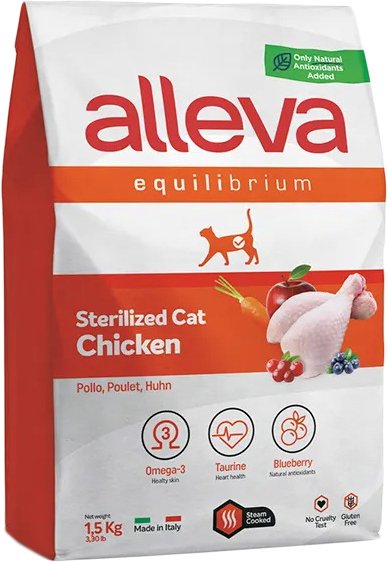 

Сухой корм для кошек Alleva Equilibrium Sterilized Chicken (Курица) 1.5 кг
