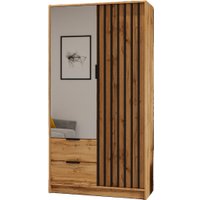 Шкаф распашной Мебель-АРС Нелли (дуб крафт золотой/черный)