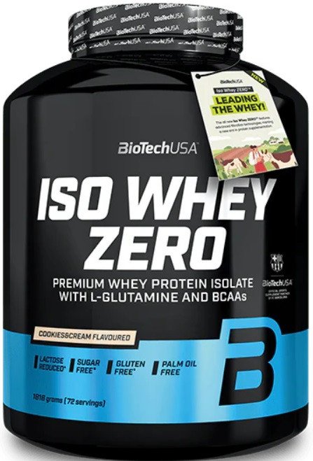 Протеин сывороточный (изолят) BioTech USA Iso Whey Zero (печенье/крем, 1816г)