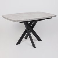 Кухонный стол Мамадома Leonel-130 раздвижной 130-165х85 (серый сланец/черный)