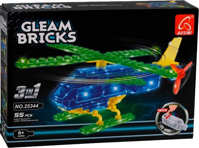 

Конструктор Ausini Gleam Bricks 25344 Вертолет 3 в 1