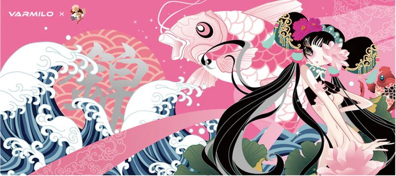 

Коврик для стола Varmilo Koi Overshadow the Flowers XL